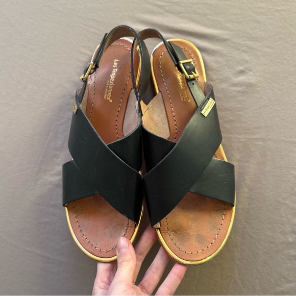 LES TROPEZIENNES HILIANA Crossover flat sandals - Picture 4 of 8